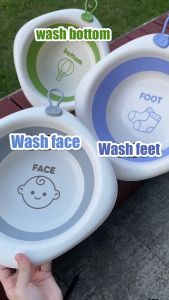 TIDEBUY 4000ML Baby Wash Basin Collapsible Basin for Laundry Foldable Multipurpose Plastic Wash Bin Baby Bath Tub