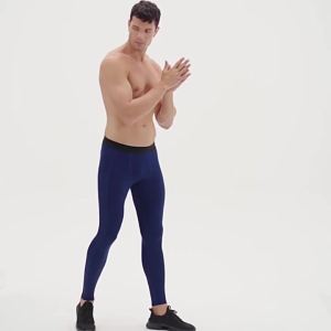 alo yoga Seluar Sukan Bergaris Bulu Lelaki dengan Poket   Seluar Latihan Mampatan Kecergasan Lari Cepat Kering Seluar Panjang Menghisap Peluh