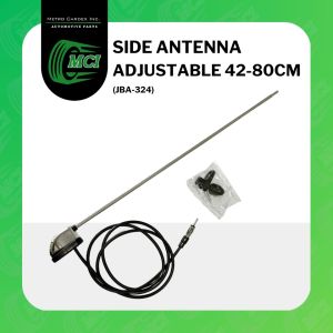 SIDE ANTENNA Universal JBA-324 Chrome radio FM AM signal car jeepney tricycle vehicle stereo