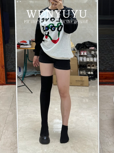 รองเท้าบูทส้นสูงผู้หญิงฤดูใบไม้ร่วง/ฤดูหนาว 2025 รองเท้าบูททรงสลิมฟิต ด้านนอกนุ่ม ด้านในน้ำหนักเบา สไตล์อังกฤษ