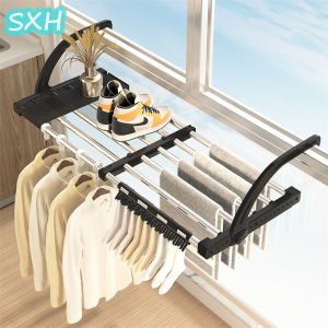 Sxh Ban Công phơi vớ giá giày Cửa Sổ Tản Nhiệt Quần Áo sấy giày Ngưỡng Cửa sổ Sandal Giá vật treo cửa sổ Móc Hộ Lan tôn Sóng