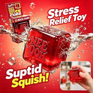 Dr Pepper X NeeDoh Nice Cube Squishy Soft Sensory Fidget Toy Stress Relief Anxiety Relief for Adults and Kids