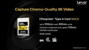 Lexar CFexpress Type A (ซีเอฟเอ็กเพรสการ์ด) VPG400 RAW 8K RW900/800MB/s for Sony เมมโมรี่การ์ด