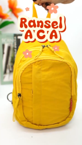 AOLONG ACA 0830 - Tas Selempang Ransel Wanita Unik dan Cantik Parasut Premium Anti Air Bisa COD