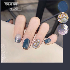 Handmade Nail Art Stickers Short Length Autumn Winter Collection Fashionable Nail Tips Manicure Tools by MONLEYTA