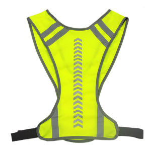 5Pcs Reflective Running Vest High Visibility Vest Adjustable Lightweight Running Vest with Pocket for Walking Jogging