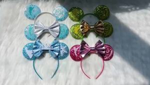 Cartoon Tinker Bell Ear Headband for Adults Mouse Ears Hairbands Baby Girls Headwear Women Bow Hair Accessories Kids Gifts