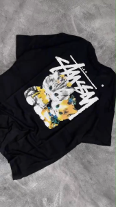 Kaos Stussy - tshirt stussy - kaos pria - tshirt pria - baju pria - kaos pria stussy KITTENS HITAM