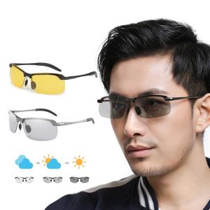 UV400 Polarized Driving Glasses: Men's & Women's All-Weather Photochromic Sunglasses