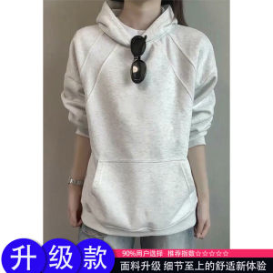 เสื้อสเวตเตอร์มีฮู้ดคอตตอนอวกาศทรงบ็อกซี่หลวมๆ สำหรับผู้ชาย สไตล์ลำลอง ทรงปกติ แขนยาว เสื้อคลุมกันหนาวแบบสวมหัว