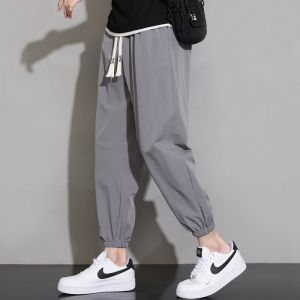 Quần Dài Thể Thao Nam Mùa Hè Mỏng Rộng Rãi Quần Dài 9 Điểm Quần Dài Thường Ngày Đa Năng Thoải Mái Thoáng Khí Quần Dài Thể Thao