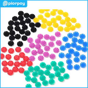 PIORPOY 100 PCS Dental Endo Root Canal File Disinfection Marking Circle Ring Counting Silicone Endodontics Stopper Materials