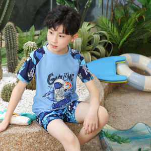 Kids Swimsuit Boys Boys Separates Young Childrens 2024 New Arrival Summer Training Sun Protection Professional Swimming