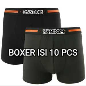 Paket Hemat Isi 10 Pcs Celana Dalam Boxer Pria Dewasa Sempak Cowok CD Remaja MLXLXXL