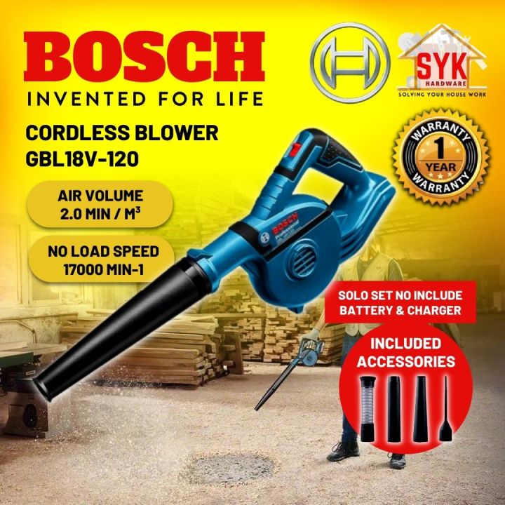 SYK Bosch Blower Cordless GBL18V 120 Cordless Blower Electric Air