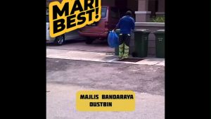 🔥 Tong Sampah Beroda Mobile Garbage Bin 120L 100L 240L 2 Wheel Green Bandaraya Heavy Duty Dustbin Outdoor 青色 大垃圾桶