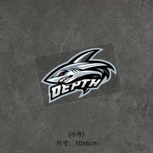 Creative Shark Stickers Personalized Decoration Scratch Covering Car Window Reflective Decals Waterproof Motorcycle Decoration