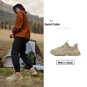Jeep | Jeep Outdoor Casual Breathable Wear-Resistant Hiking Shoes Mens Lightweight Anti-Slip Mountain Climbing Shoes Comfortable Shock-Absorption