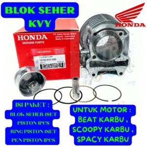 BLOK SEHER KODE-KVY ASLI ORIGINAL HONDA AHM BEAT KARBU -SCOOPY KARBU -SPACY KARBU -DLL PRESISI ORI..