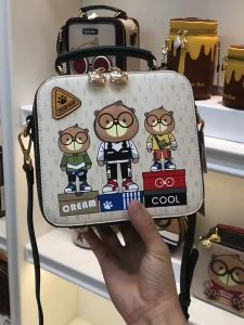 Túi Xách Nữ Túi Hình Vuông Túi Đeo Chéo SAMMAO & CREAM BEAR Chính Hãng C1220