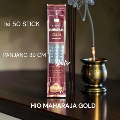 Dupa Hio MAHARAJA GOLD DARSAN Isi 50 Stick Pengharum Ruangan Aromaterapi panjang 35 Cm