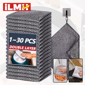 Magic Cleaning Cloth Multipurpose Wire Miracle Cleaning Cloth Innovative Dishwashing Net Hand Towel for Kitchen Dishwashing Grid
