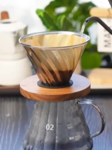 GIFTE Coffee Pour Over Filter Hand-poured Coffee Paper Filter Handcrafted Drip Fan Aeropress Filte