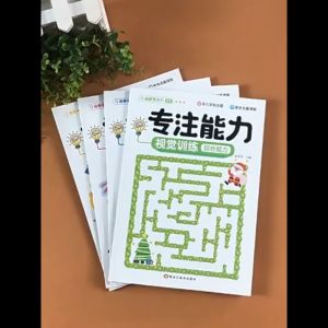 Buku Latihan Fokus Kanak Kanak Set 4 Buku Latihan Tumpuan Daya Ingatan Permainan Interaktif Prasekolah Aktiviti Visual dan Logik 5 6 Tahun Ke Atas Kids Concentration Training Book Kindergarten 专注力训练注意力训练全套4册儿童幼儿园宝宝听觉训练卡孩子卡片幼儿童亲子互动启蒙益智玩具5-6岁以上视觉追踪舒尔特方格逻辑思维