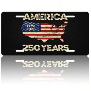 CIFBUY USA 250th Patriotic Aluminum Wall Art Waterproof Durable Metal Sign for Home Garage Men Women Collectors Decor