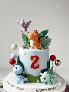 3D Cute Dinosaur Cake Topper T Rex Triceratops Dinosaur Egg for Kids Boy Birthday Party Decorations