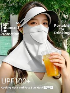 WANBAOLV | Sun Protection Face Mask for Women UV Resistance Ice Silk Hat and Neck Guard