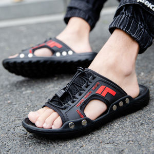 Casual Mens Sandals Breathable Ultra-light Outdoor Wear Summer 2025 Fashionable Slip-On Slippers Lightweight EVA Sole