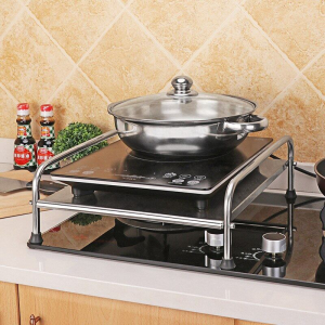 [SG SELLER]Stainless steel induction cooker rack kitchen rack kitchen storage rack flat cover plate cover base gas stove storage rack pot rack