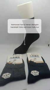 BELI 1 ISI 6 PASANG Kaos Kaki Pria Kantoran Kerja Berkualitas 3/4