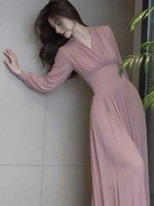 SHANGSHA | Pretty Vacation Pink Dress