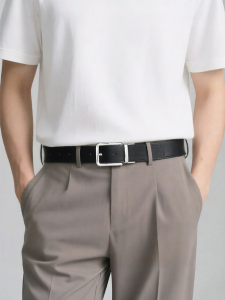 Pierre Cardin | Dây Nịt Da Nam Đính Khóa Chốt Quay Hai Mặt