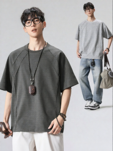 Wood soon | American Style Round Neck Short Sleeve Tshirt