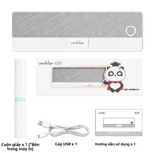 Máy In Nhiệt Di Động PeriPage Mini A4 Không Mực In Ảnh HD Qua Bluetooth Dùng Cho Văn Phòng Và Gia Đình Kèm Giấy Nhiệt