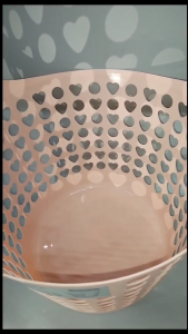 LARGE LAUNDRY BASKET/ CLOTH ORGANIZER WITH HANDLE HEART DESIGN/ FLEXIBLE BASKET/LABAHAN/WASHING LAUNDRY BASKET BAG HAMPERS CLOTHES BASKET/MULTIPURPOSE PLASTIC SPACE SAVER BASKET