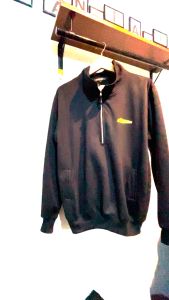 Half Zipper Sweater/Crewneck New Arrival Skandinavia Lagi Hits Trend Korea BLACK EDITION