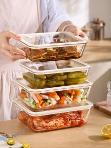 YYIEDERNG | High Capacity Glass Food-grade Pickled Food Storage Box