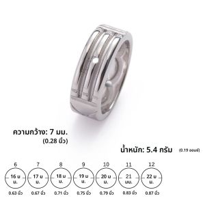 Teamer แหวนแฟชั่นสเตนเลสแบบกว้างแหวนใส่นิ้วสีเงินเรียบง่ายสำหรับผู้หญิงผู้ชายคู่รักงานแต่งงานเครื่องประดับคริสต์มาสของขวัญ