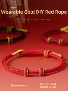 DIY Lucky Red String Bracelet