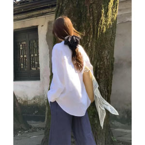 SUHUIQIAN | Blue Cotton Long Sleeve Thin Comfortable Sun Protection Blouse
