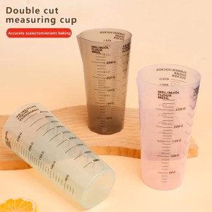 Plastic Measuring Cup with Scale - 500ml Transparent for Home Baking Milk & Egg Measuring Tool