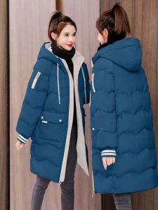 เสื้อแจ็คเก็ตผ้าขนแกะหนาสำหรับฤดูหนาวสไตล์เกาหลี ทรงหลวม แขนยาว ปกตั้ง เสื้อผ้าผู้หญิง ฤดูใบไม้ผลิ 2025