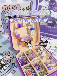 DIY Kuromi Charm bracelets Necklace Melody Charms Bracelet Necklaces Childrens Gifts Jewelry Accessories gift set TT23