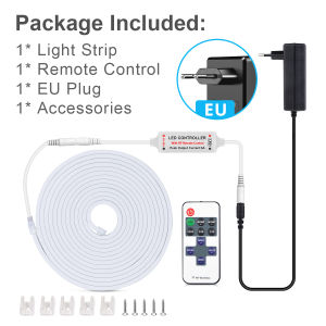 1M-10M High Quality 24V FOB COB Neon Light LED Strip RF Remote Control Dimmable 320 LEDs/m Flexible Tape Ribbon Tube Lamp Decor
