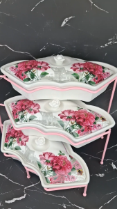 Wadah Saji Basi Mini Casserole Rak Keramik Fiorenza AK-885