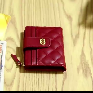 2024 Korean Buckle Wallet Vertical Card Holder Women Trendy Zipper Purse Coin Holders & Purses